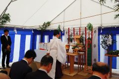 鳥取・島根での地鎮祭（起工式）や竣工式は流通におまかせください！